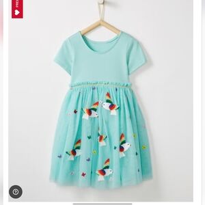 Hanna Andersson Applique Soft Tulle Dress Sz 6/7